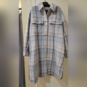 Coach Plaid Wool Coat
